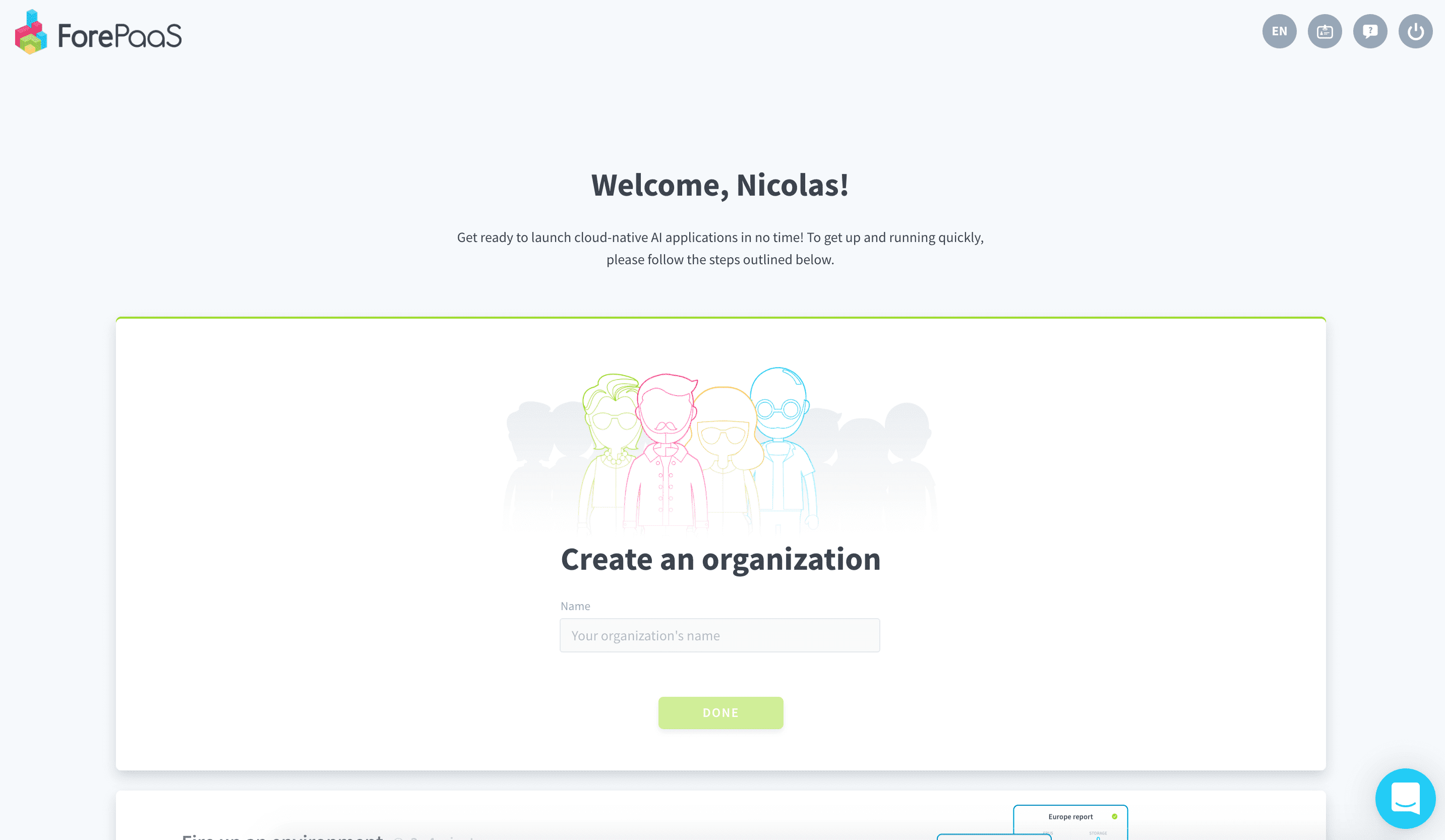 start without organization