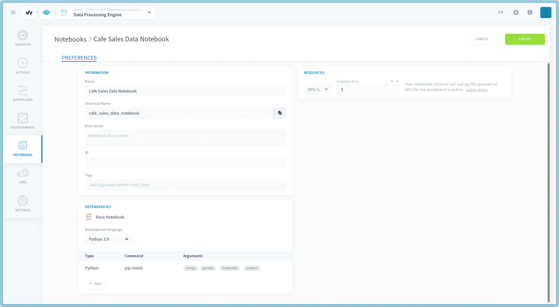 step 10 - Clean dataset and save it into S3 bucket — Ai endpoints step