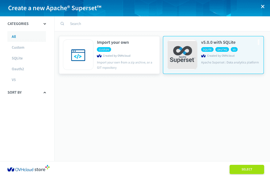 ステップ 1: アプリケーションサービスに Apache Superset を追加する — Superset (3)