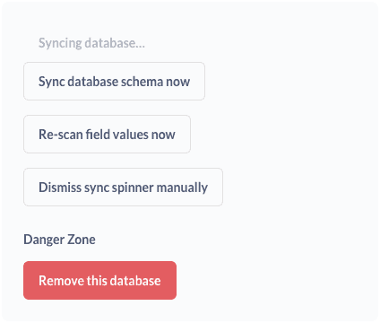 ステップ 7: データベースの同期に時間をかける — Metabase