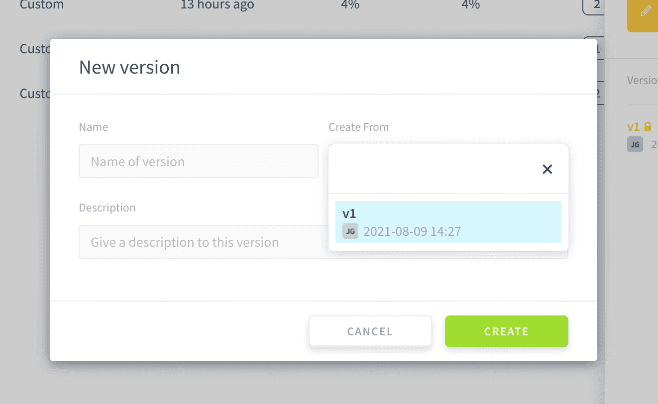Use the Platform version control system — Versioning fp2