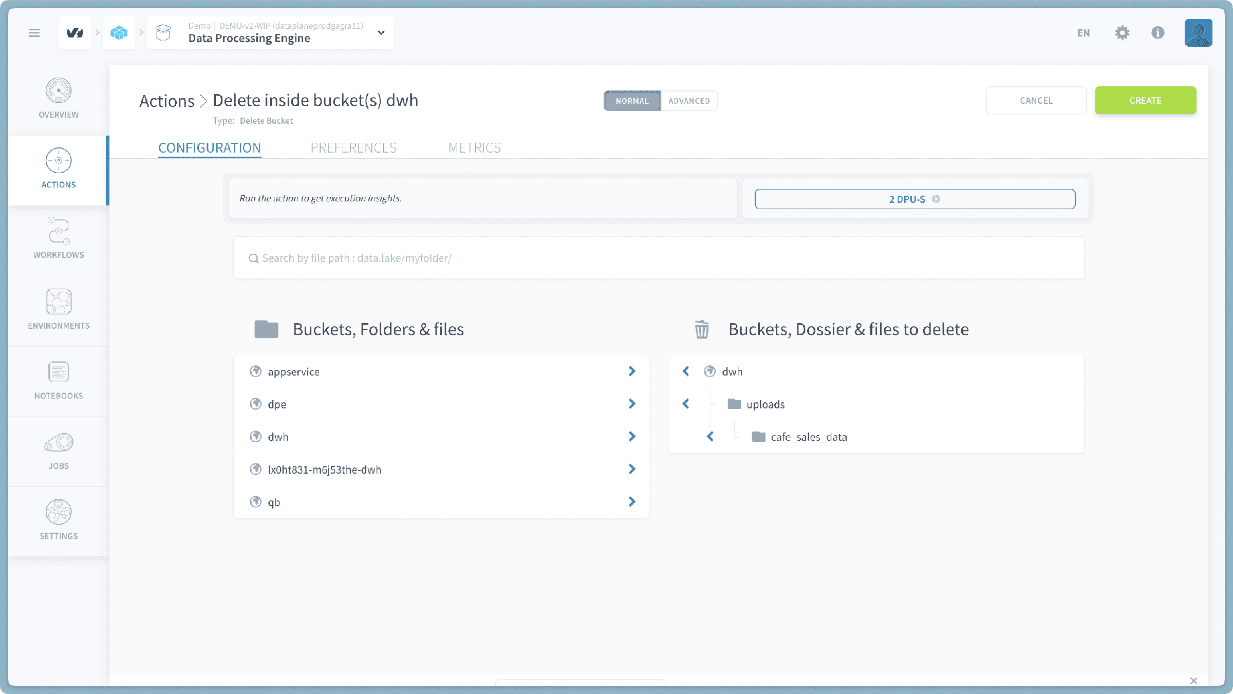 Choose items for deletion — Delete bucket action (4)