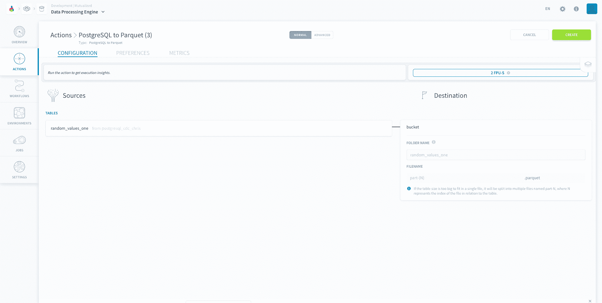 Destination file — Select destination