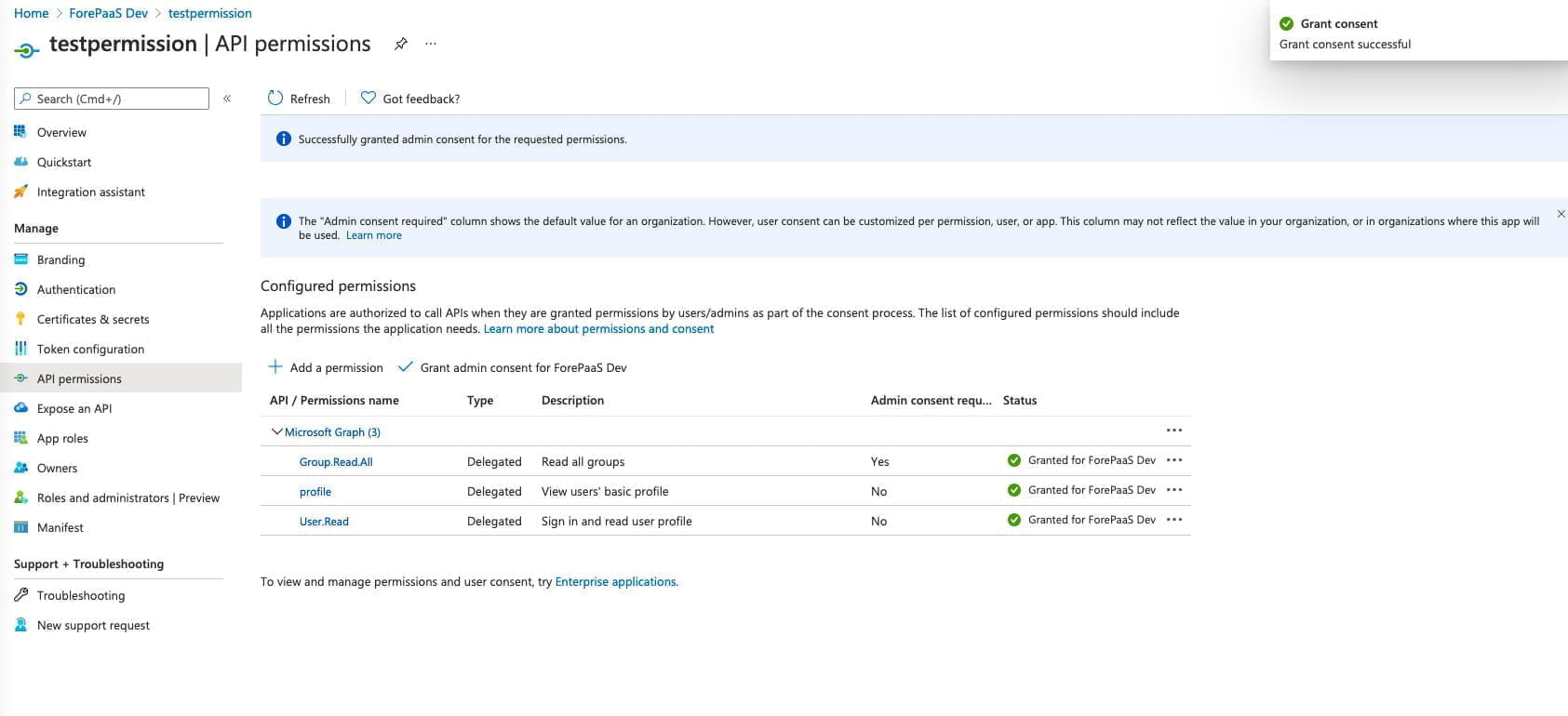 App registration